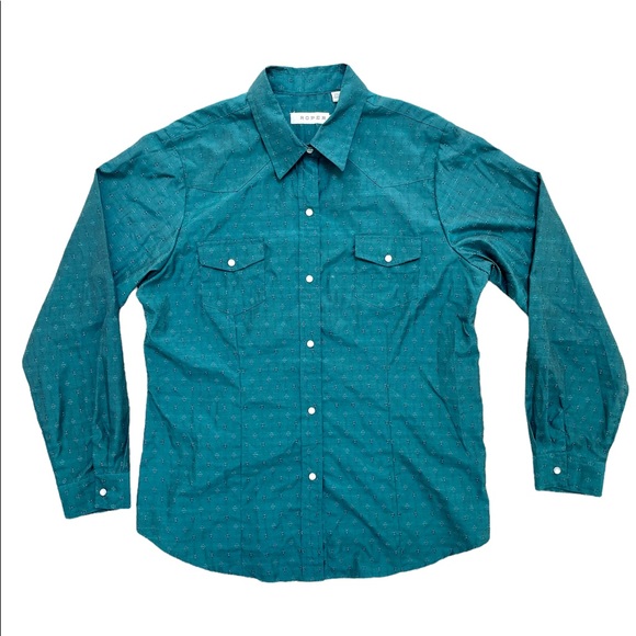 Roper White Pearl Snap Western Long Sleeve Shirt Men's XL - Picture 1 of 5